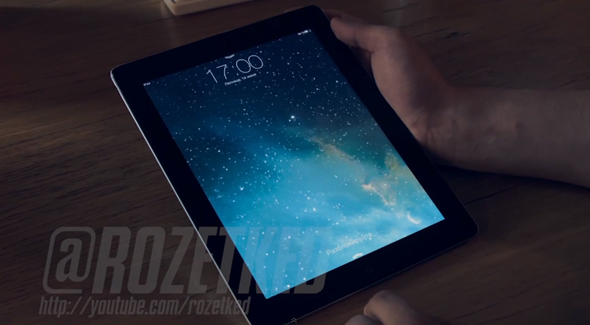 iOS 7 para el iPad mostrado en video