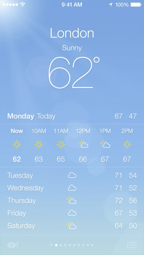 Repaso de iOS 7 en capturas de pantalla