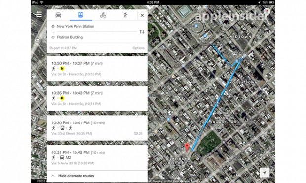 Google Maps para iOS actualizado con soporte para iPad y nuevas funciones