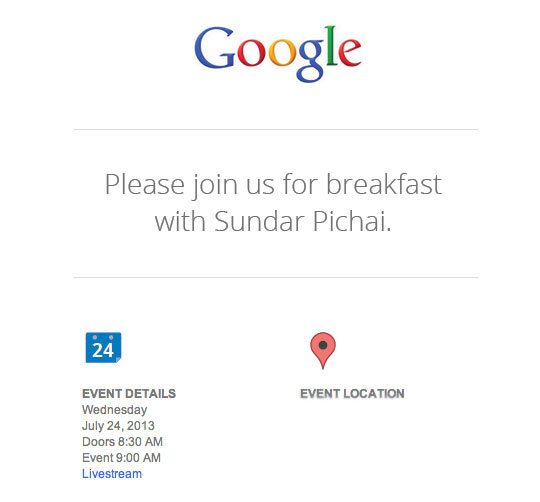 Google Evento 24 de Julio