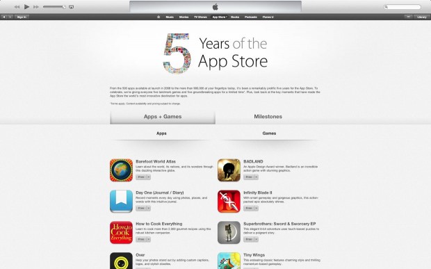 Apple cinco años