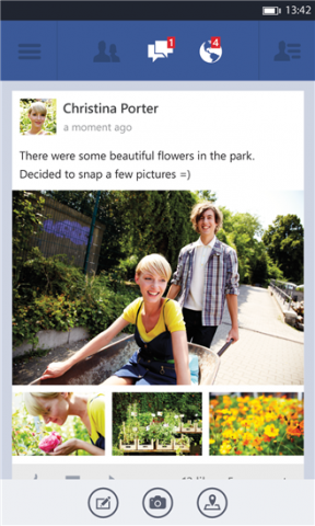 Facebook Windows Phone 8