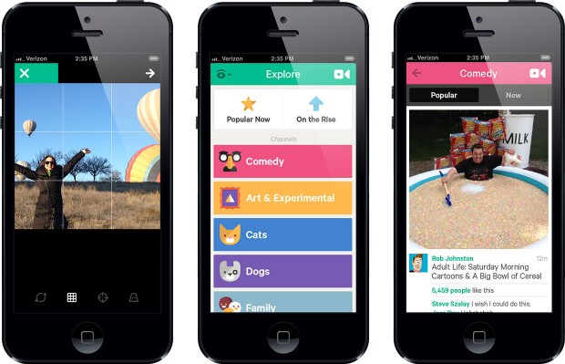 Vine actualizado en iOS con canales y nuevas herramientas de cámara