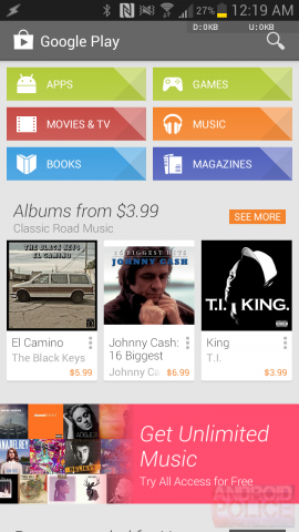 Google Play Android 4.3