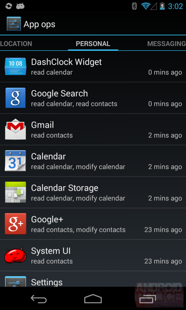 App Ops Android 4.3