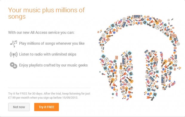 Google Play Music All Access llega a Europa incluyendo a España