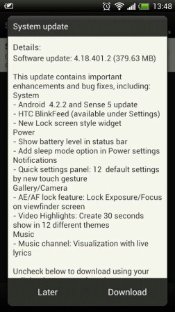 HTC One X Android 4.2