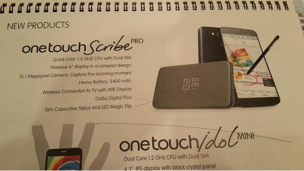 Alcatel One Touch Scribe Pro filtrado