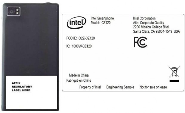 Smartphone Intel aparece en la FCC