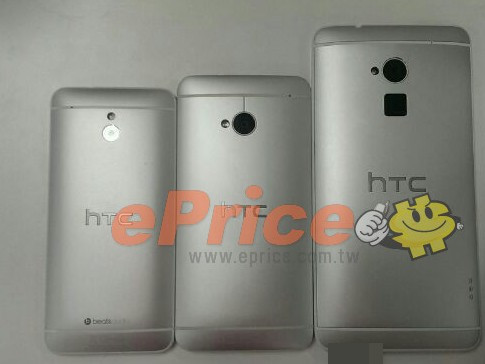 HTC One Max posa junto al One y One Mini