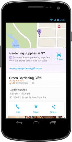 Google Maps agrega anuncios contextuales en iOS y Android