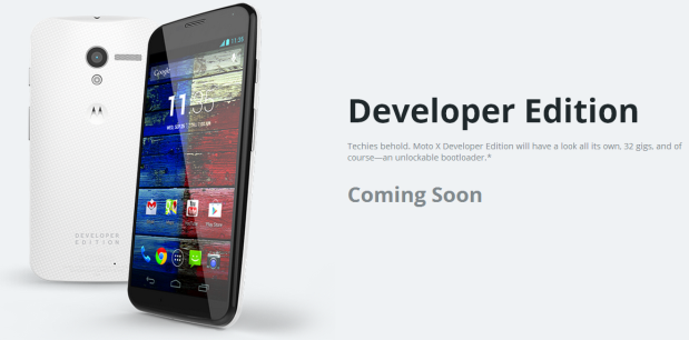 Moto X Developer Edition con bootloader desbloqueable disponible pronto