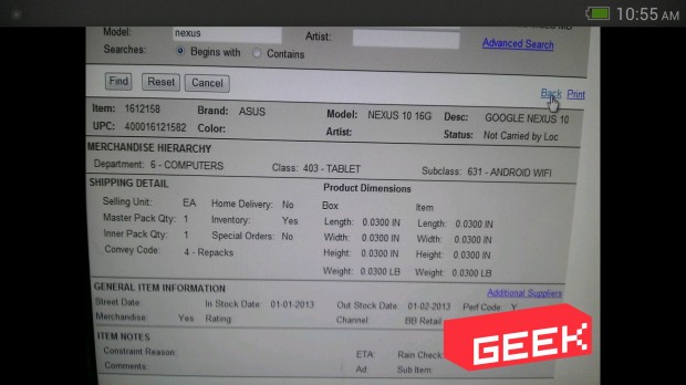 nexus 10 asus