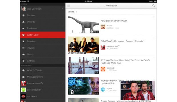 YouTube para iOS también recibe actualización