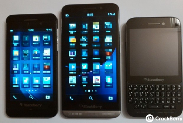 BlackBerry Z30 se filtra en fotos: comparado con el Z10 y Q5
