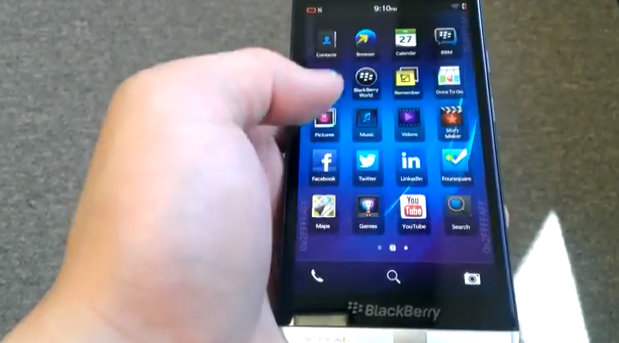 BlackBerry Z30 aparece en video