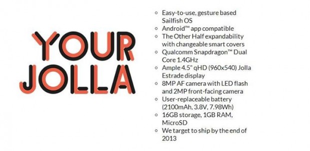Jolla Sailfish OS especificaciones
