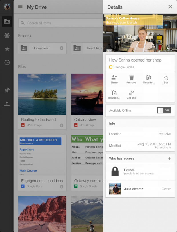 Google Drive iPad