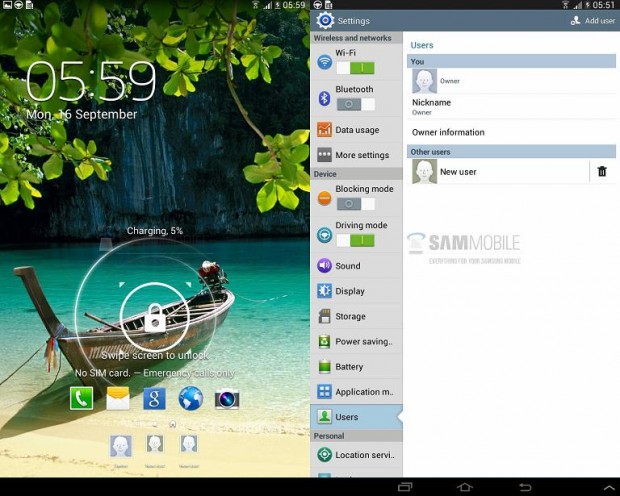 Samsung agregará soporte multiusuario a tablets Galaxy Tab 3 con actualización