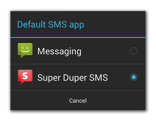 Android 4.4 KitKat requerirá aplicación SMS por defecto