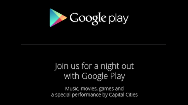 Google envía invitaciones para evento Google Play el 24 de Octubre
