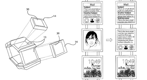 Concepto de smartwatch Nokia con varias pantalla revelado por patente