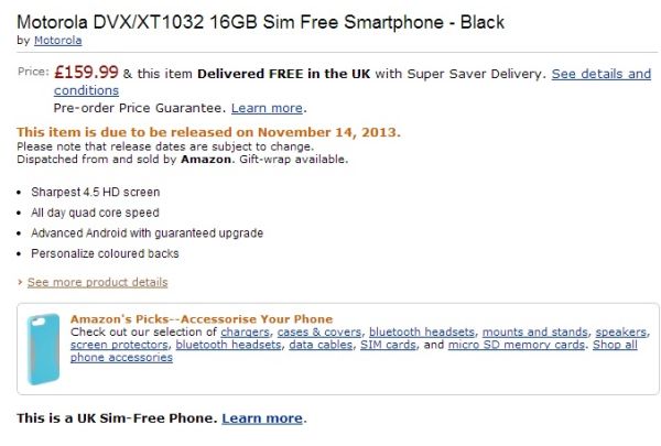 moto g amazon