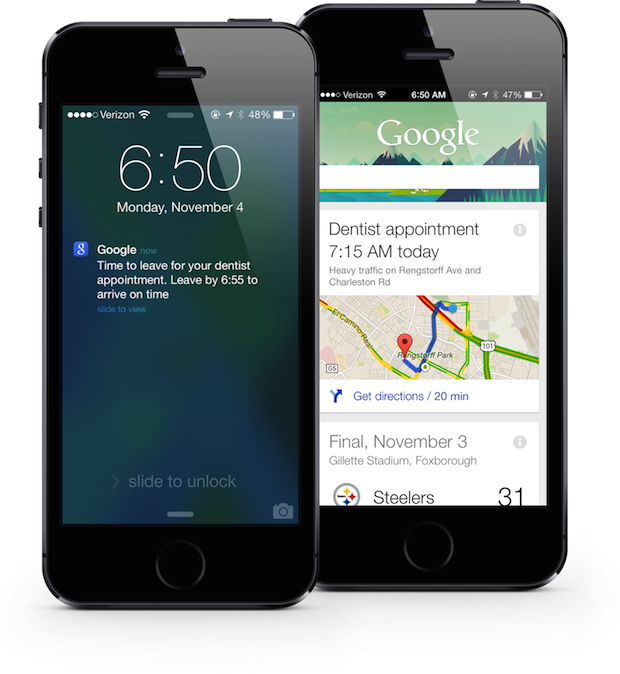 Google Now para iOS actualizado con recordatorios, comando OK Google y más