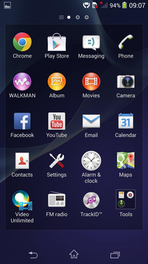 Sony sirius ui