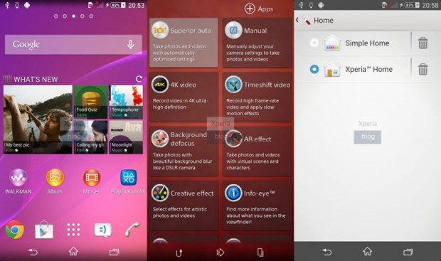 Sony Xperia Z2 comparado con el Z1 y detalles de su firmware KitKat