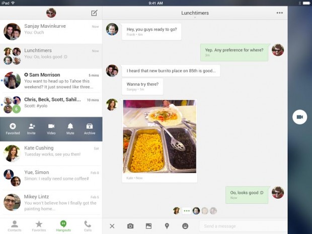 hangouts ios