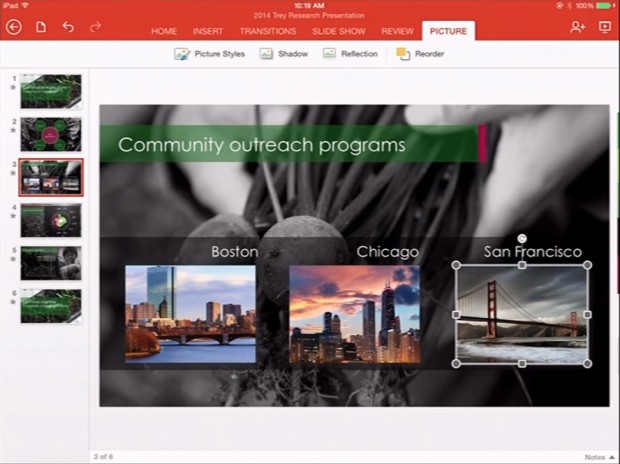 Microsoft presenta Office para el iPad