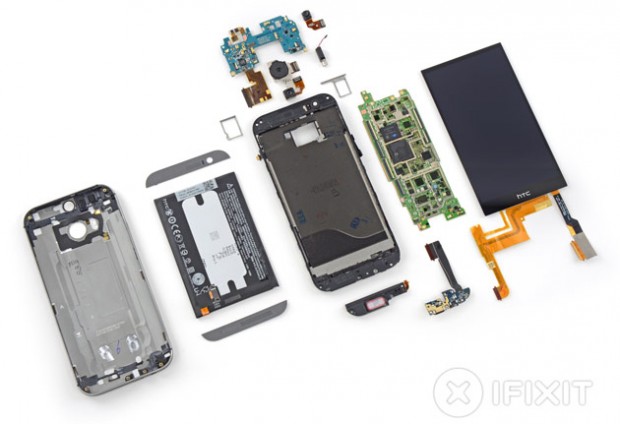 HTC One (M8) es casi imposible de reparar