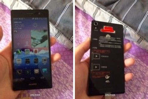 Huawei Ascend P7 posa para la cámara