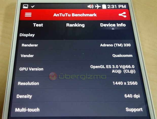 LG G3 se filtra en foto confirmando resolución Quad HD