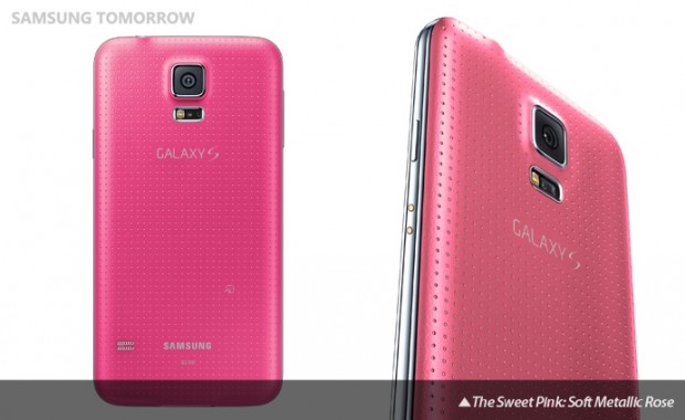 Samsung Galaxy S5 en dos versiones de color Rosa para Japón