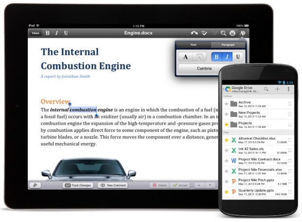 Google retirará QuickOffice del Play Store