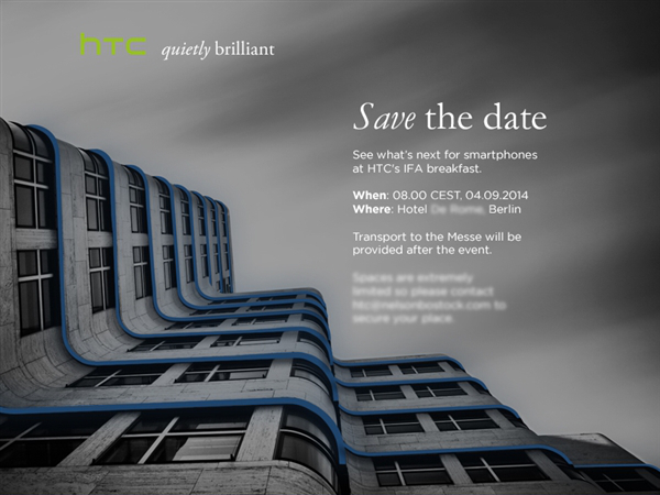 HTC realizará evento en IFA: posible smartphone de 64 bits en la lista