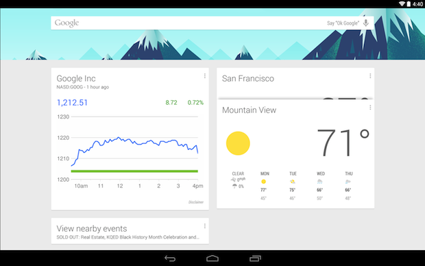 Launcher Google Now agrega compatibilidad para más smartphones