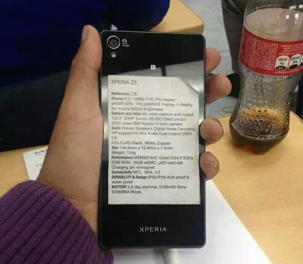 xperia z3 specs