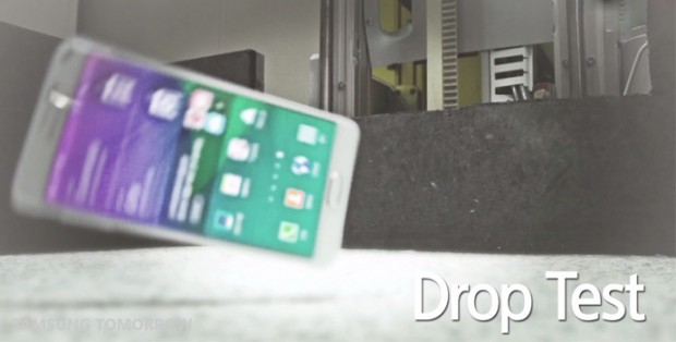 Samsung realiza pruebas de resistencia a caídas del Galaxy Note 4