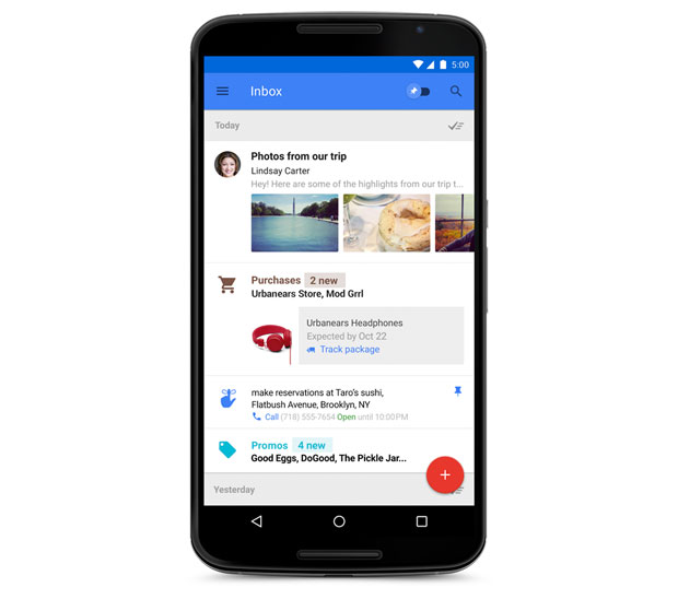 Google lanza Inbox, una vuelta de tuerca al email tradicional