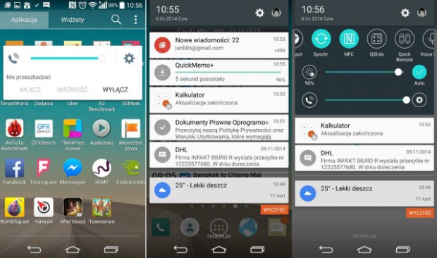 Pantallas de Lollipop corriendo en el LG G3 filtradas