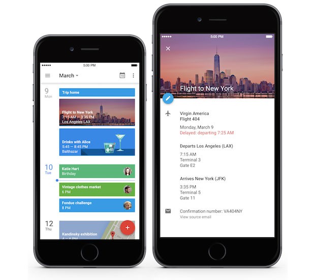 Calendario de Google llega al iPhone
