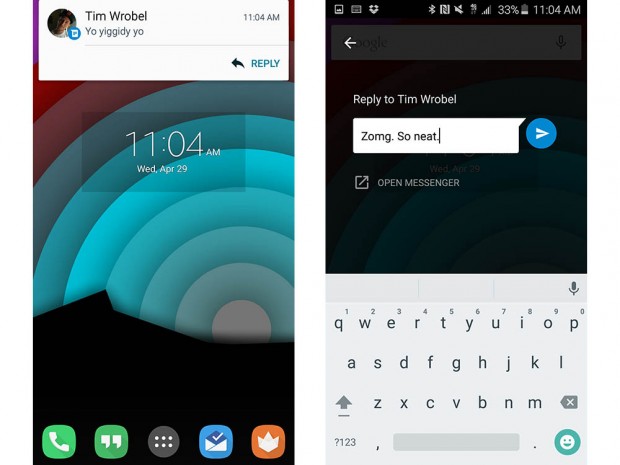 Google Messenger actualizado con respuestas rápidas, widget y más