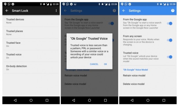 Desbloqueo por voz comienza a llegar a Android