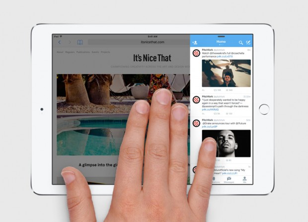 iOS 9 incorpora soporte para pantalla dividida en el iPad