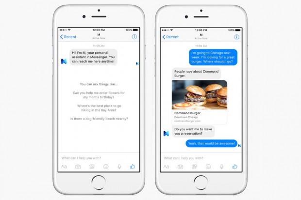 Facebook anuncia M, su asistente personal que compite con Siri y Google Now