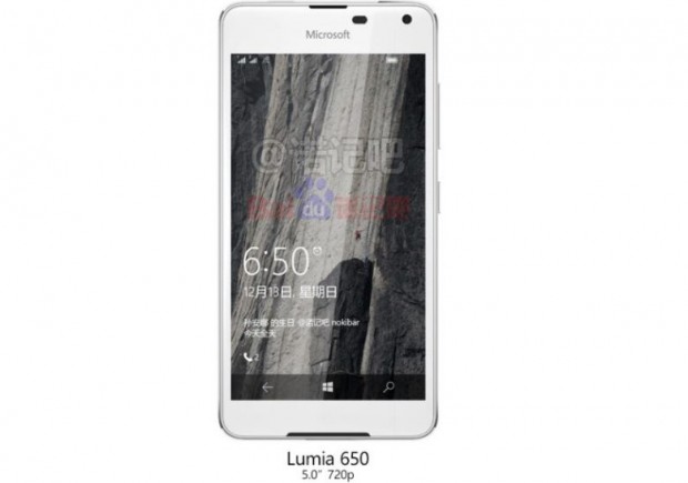 Microsoft Lumia 650 vuelve a aparecer en foto, esta vez en blanco