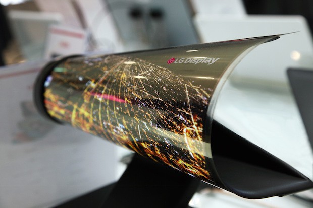LG muestra su pantalla de 18 pulgadas enrollable
